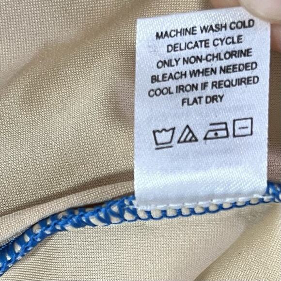 Talbots x Cabana Life Embroidered One Piece Swimsuit Small Tropical Beach UPF 50 - Picture 6 of 9